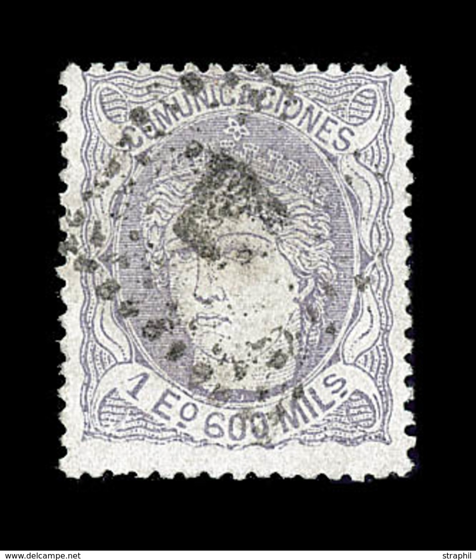 O ESPAGNE - O - N°111 - 1e 600 Violet Gris - TB - Gebraucht