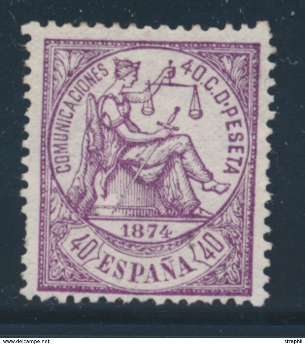 * ESPAGNE - * - N°146 - 40c Violet - 2 Dts Courtes - Gebraucht