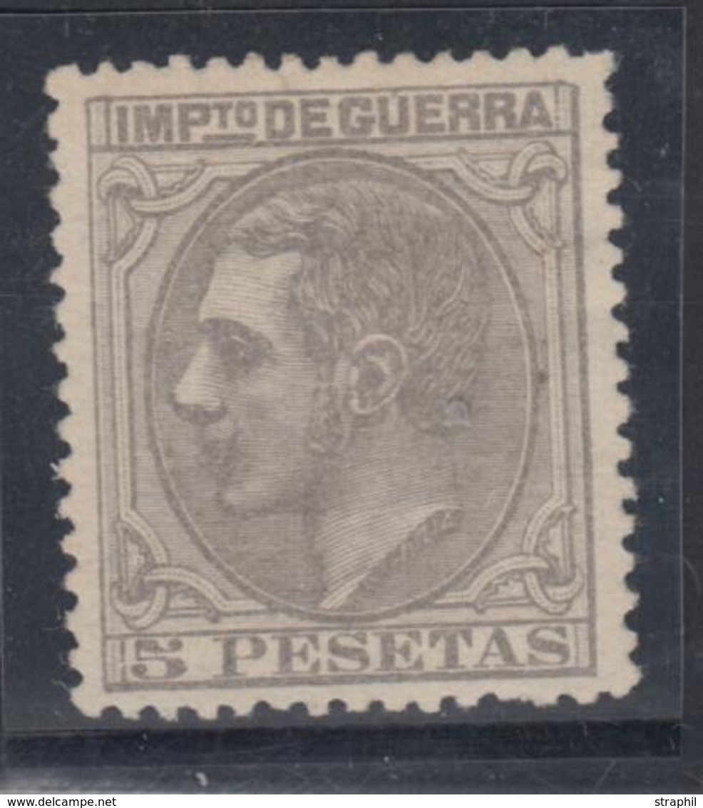 (*) ESPAGNE - TIMBRES IMPÔTS DE GUERRE  - (*) - N°18 - 5p. Gris -TB - Oorlogstaks