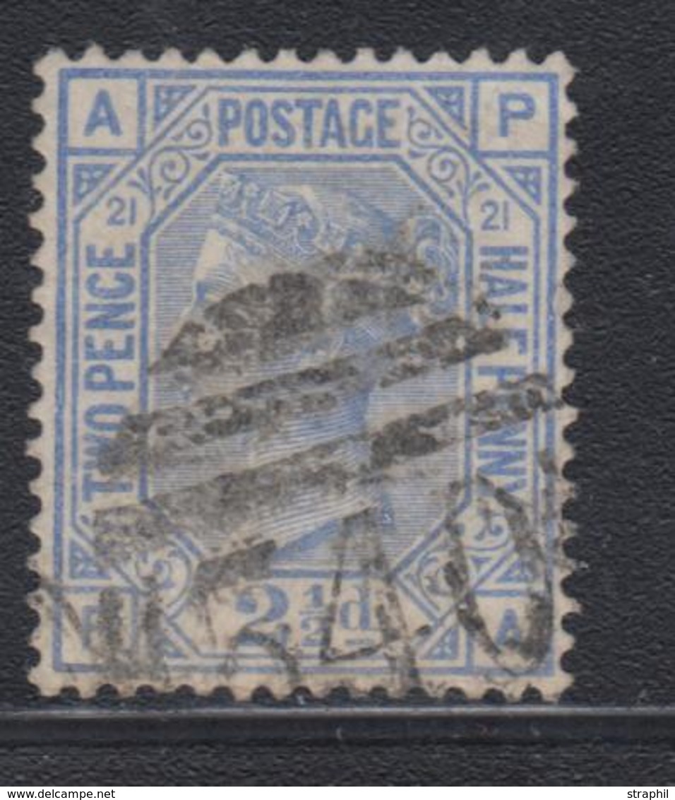 O GRANDE BRETAGNE - O - N°62 - 2½ Bleu X 20 - Obl. Variées - B/TB - Briefe U. Dokumente