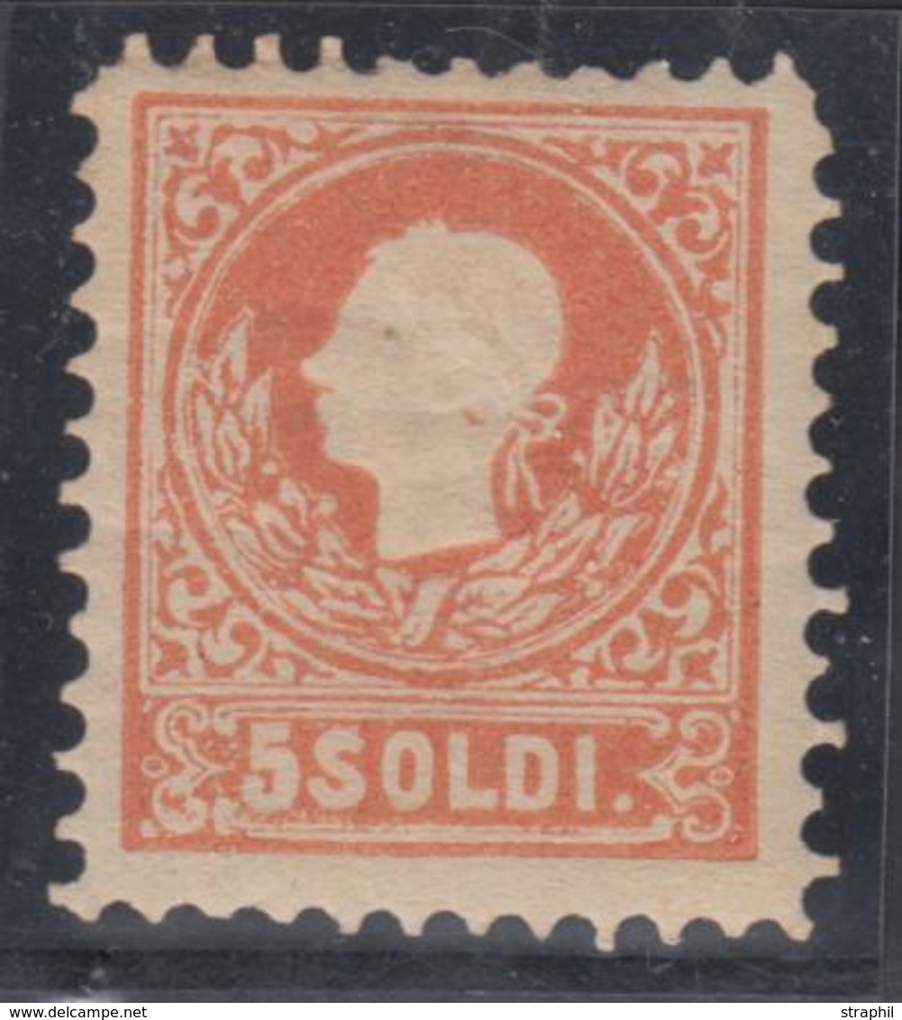 * ETATS ITALIENS - LOMBARDO VENETIE - * - N°13 - 5s. Rouge - TB - Lombardo-Venetien