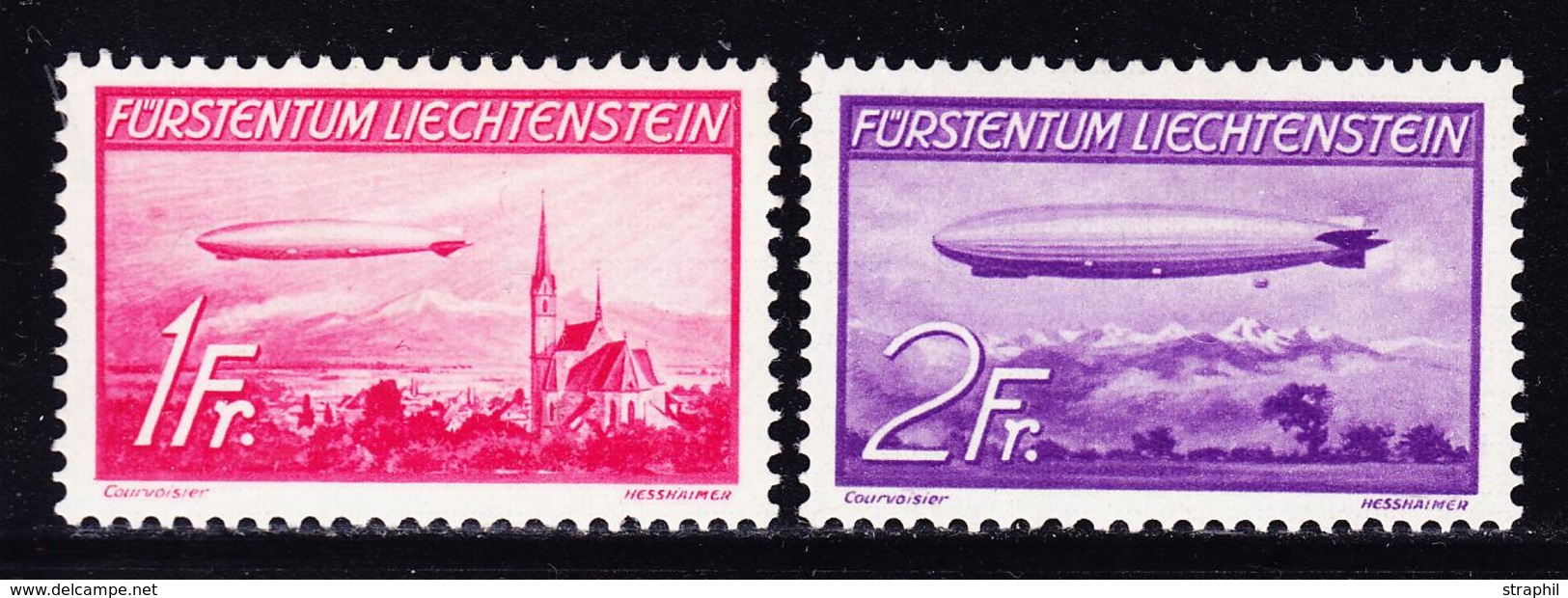 ** LIECHTENSTEIN - POSTE AERIENNE  - ** - N°15/16 - TB - Poste Aérienne