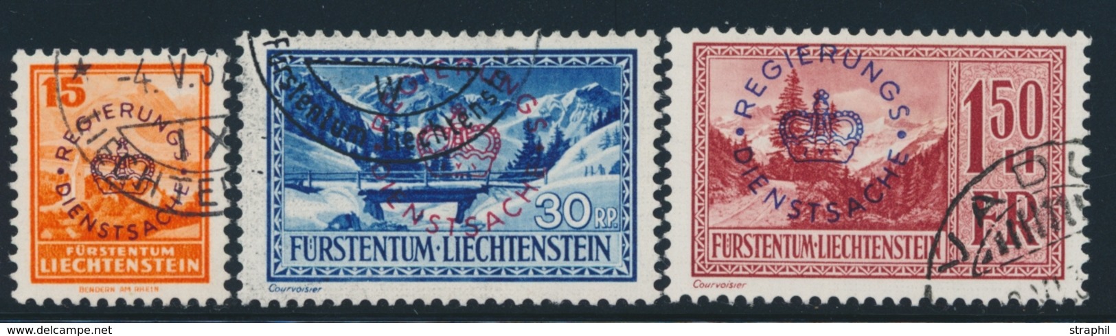 O LIECHTENSTEIN - TIMBRES DE SERVICE - O - N°17/19 - TB - Service