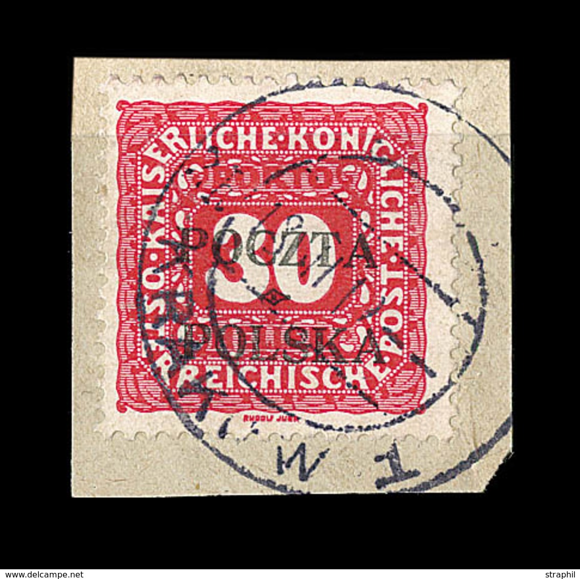 F POLOGNE - F - Taxe N°6 - Obl Krakow - Signé - TB - Unused Stamps