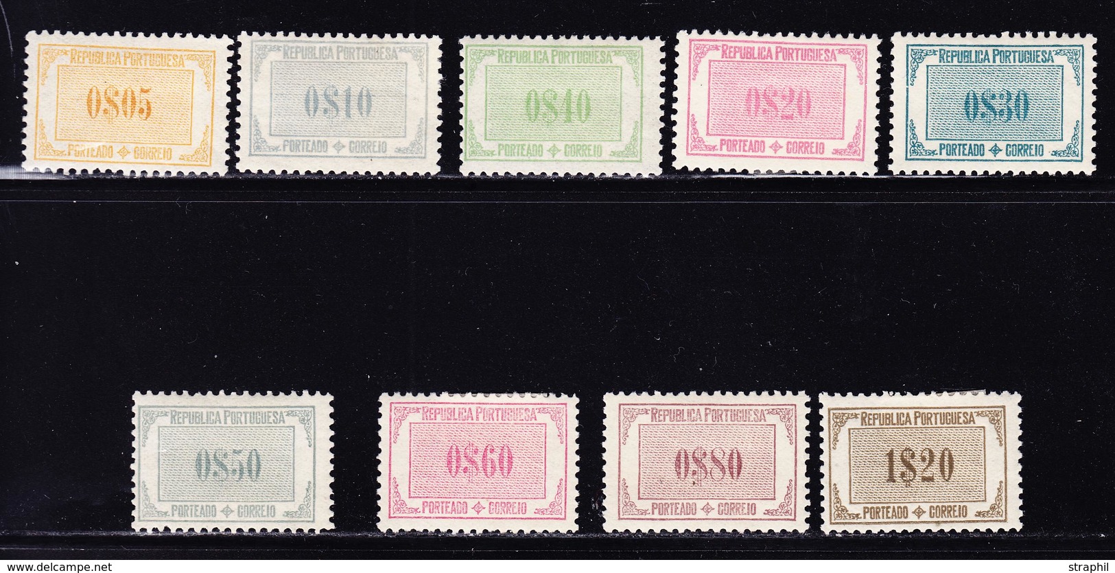 * PORTUGAL - TIMBRES TAXE  - * - N°49/57 - TB - Neufs