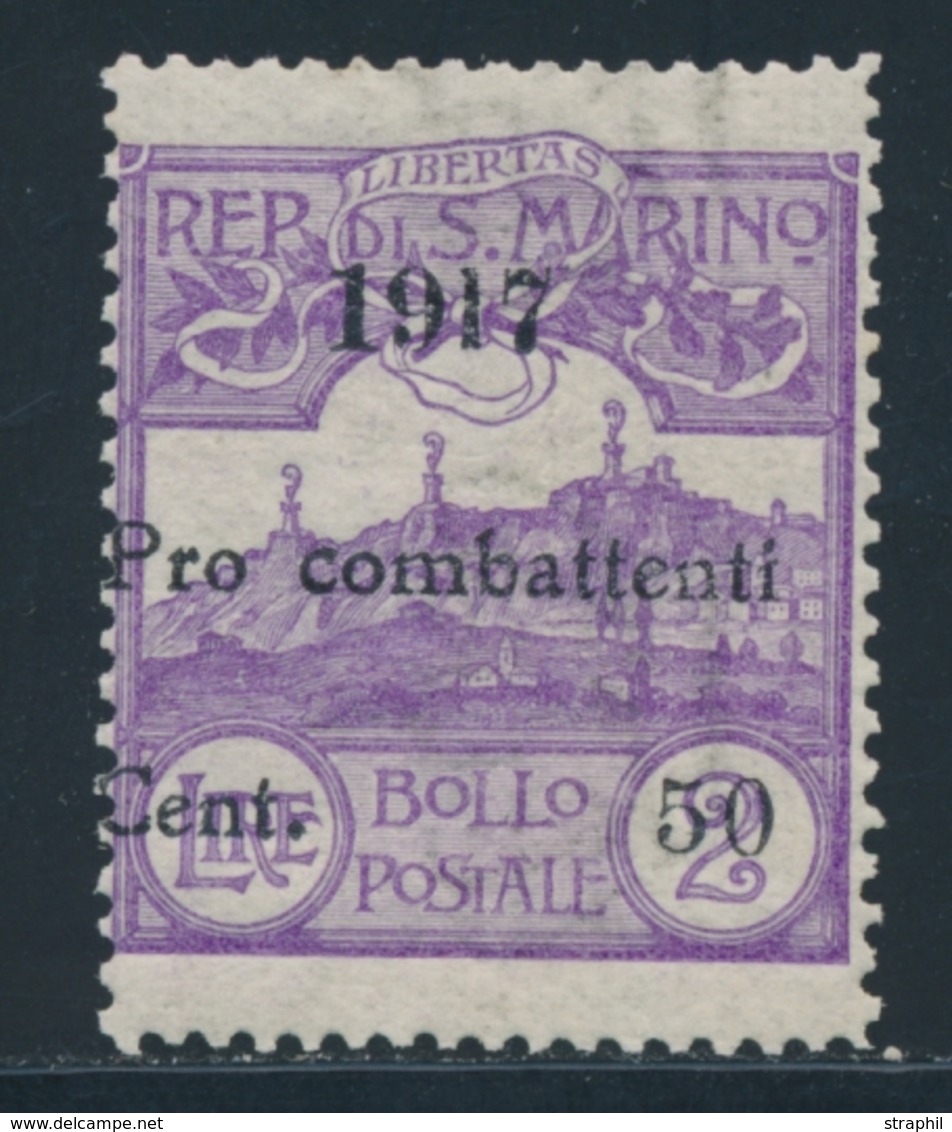 ** SAINT MARIN - ** - N°51 - 50 S/2Lire - TB - Unused Stamps