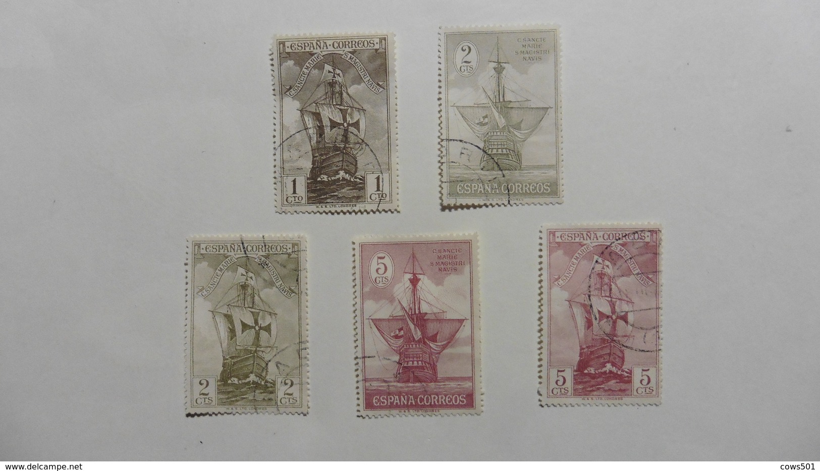 Espagne  : 5 Timbres Oblitérés - Collections