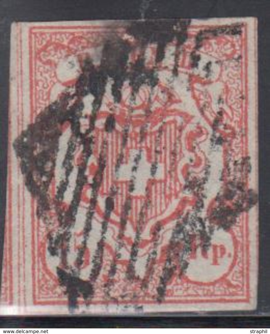 O SUISSE - Références SBK (N°YVERT-TELLIER) - O - N°20 (N°23) - Signé North - TB - 1843-1852 Kantonalmarken Und Bundesmarken