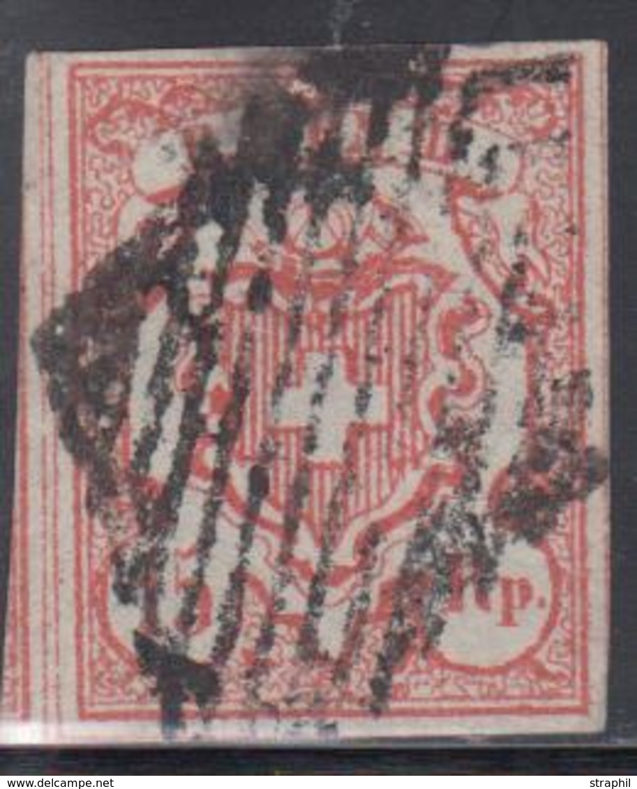 O SUISSE - Références SBK (N°YVERT-TELLIER) - O - N°20 (N°23) - Signé North - TB - 1843-1852 Timbres Cantonaux Et  Fédéraux