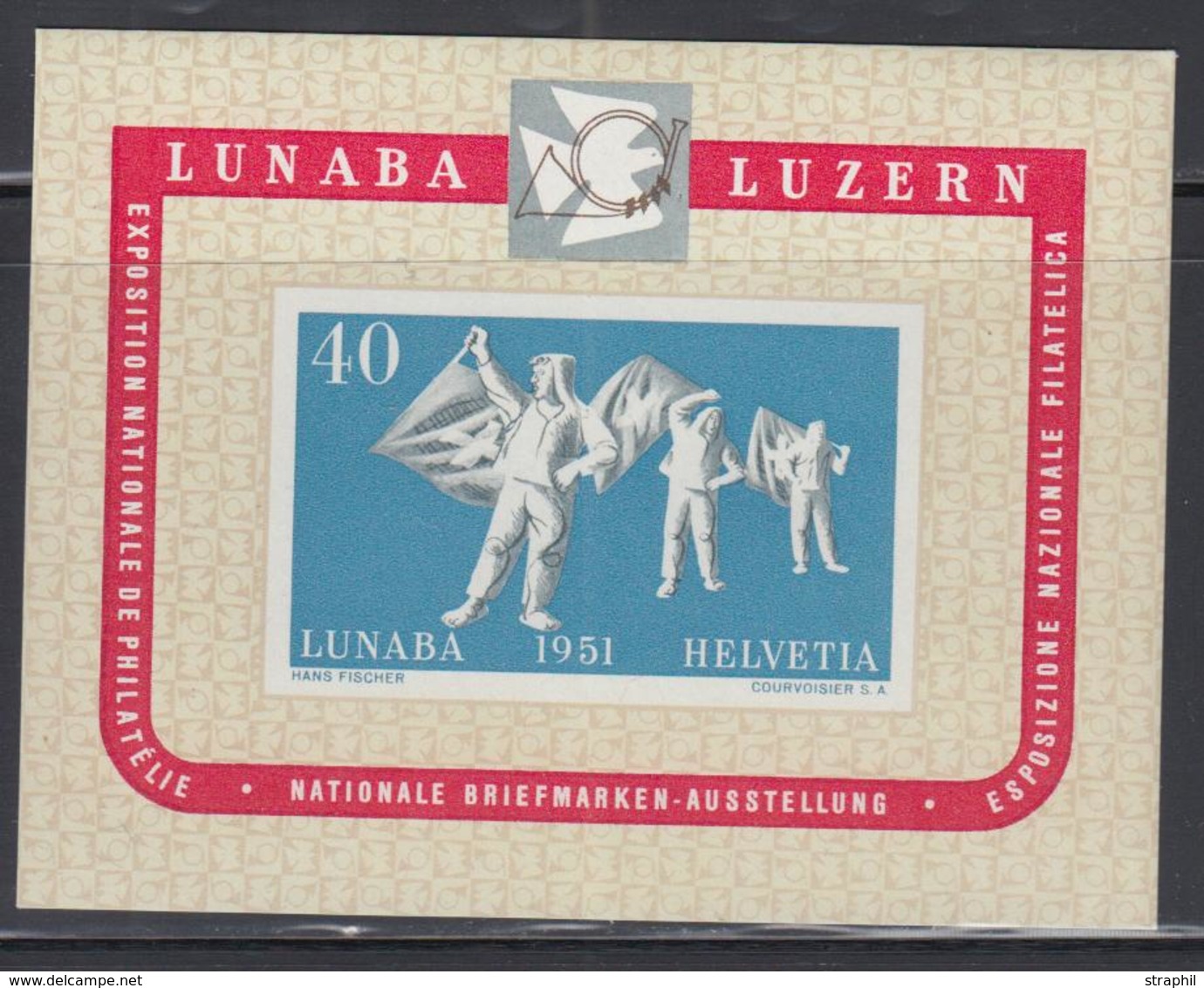 ** SUISSE - BLOCS FEUILLETS  - ** - N°14 - LUNABA - TB - Blocks & Kleinbögen