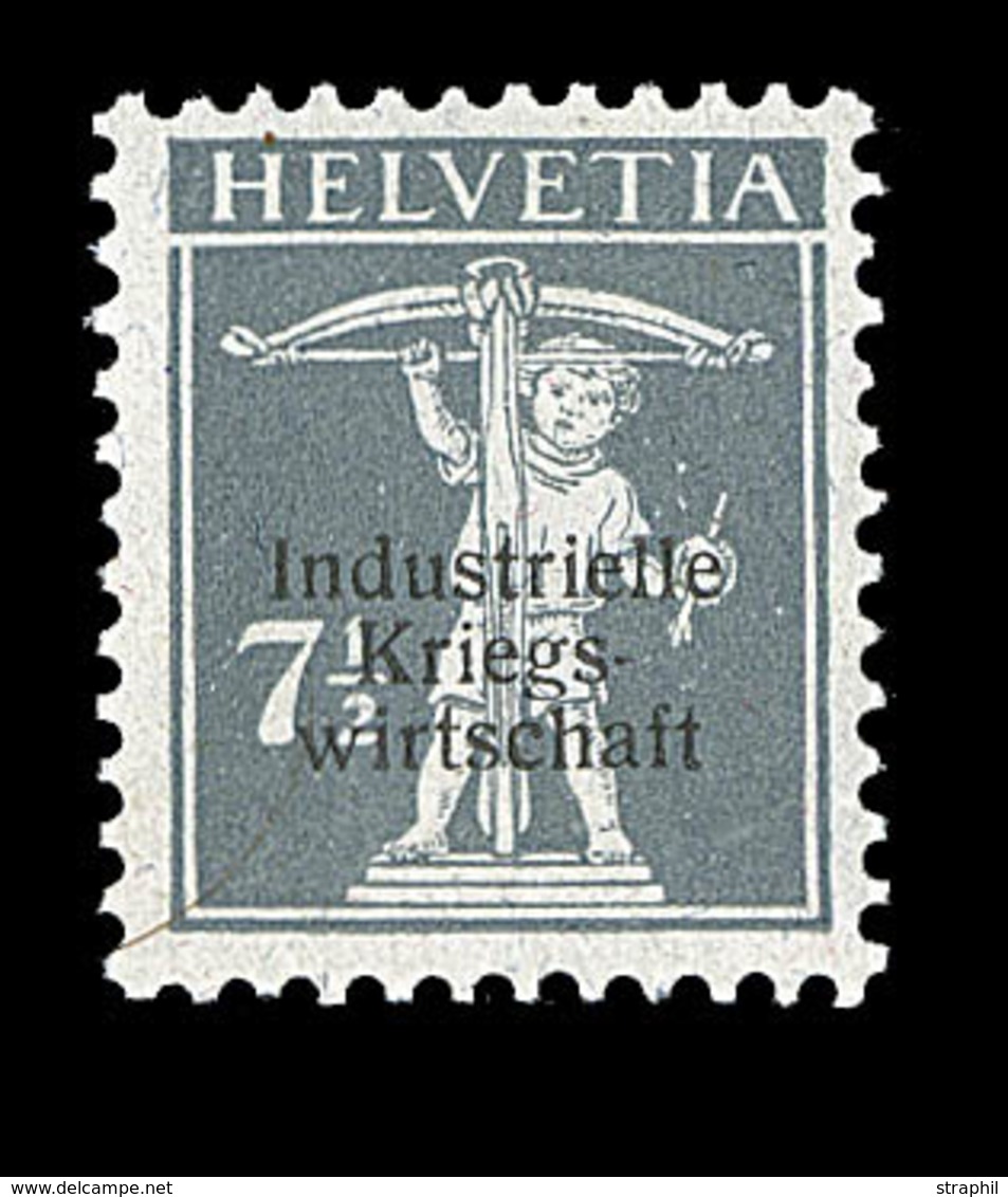 ** SUISSE - TIMBRES DE SERVICE - ** - N°3 - 7½ Gris - Signé - TB - Service