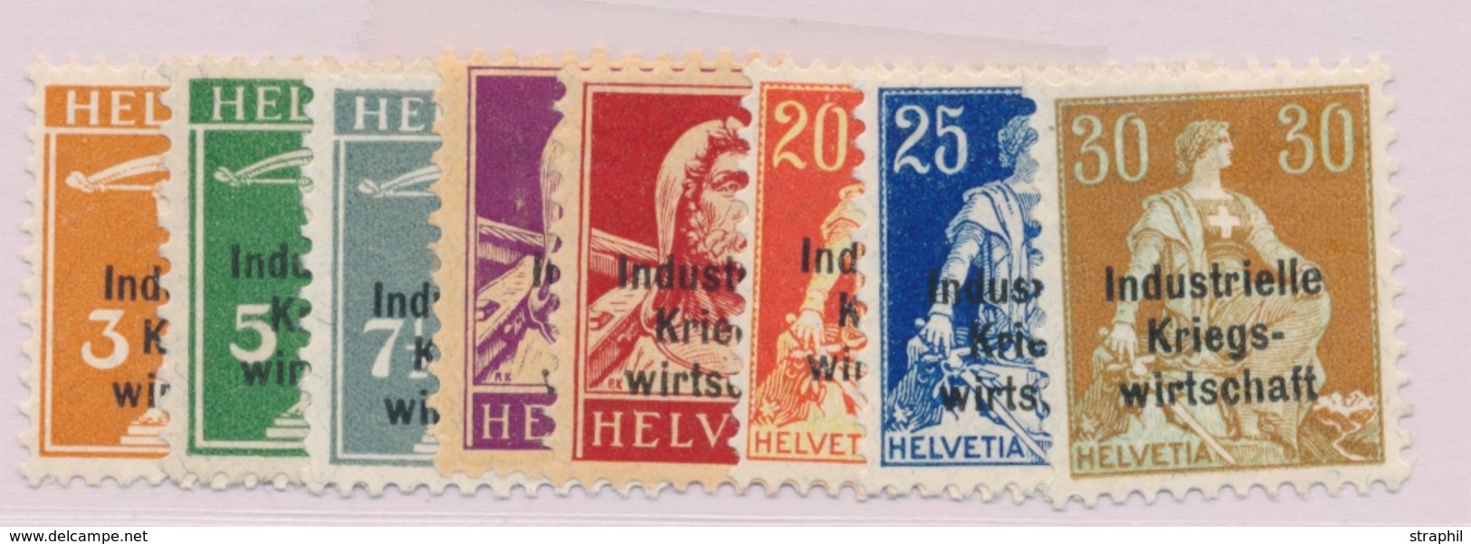 * SUISSE - TIMBRES DE SERVICE - * - N°9/16 - 8 Val - TB - Service