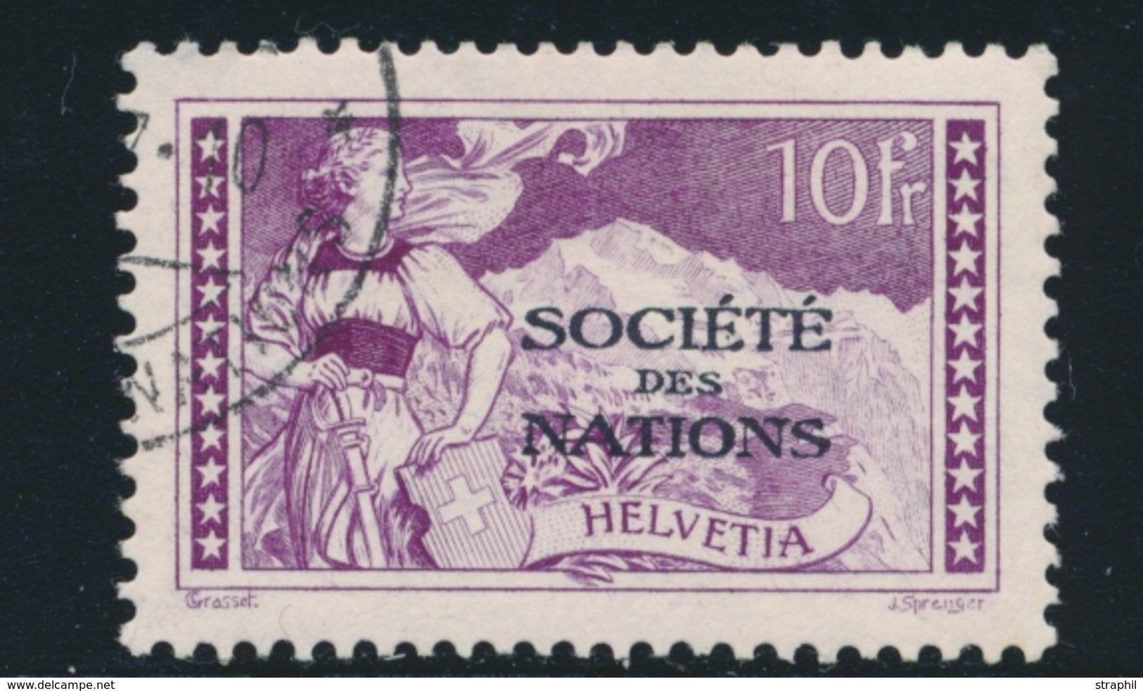 O SUISSE - TIMBRES DE SERVICE - O - N°31 - 10F Violet - TB - Service