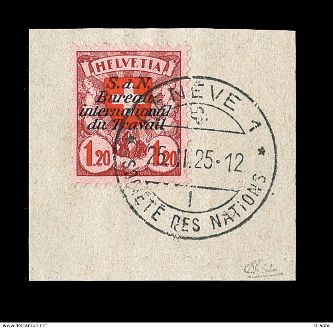 F SUISSE - TIMBRES DE SERVICE - F - N°73a - Variété "HFLVETIA" - Signé Calves - TB - Service