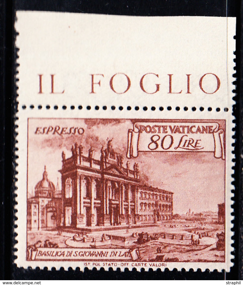 ** VATICAN - TIMBRES EXPRES - ** - N°12 - BDF - TB - Eilsendung (Eilpost)