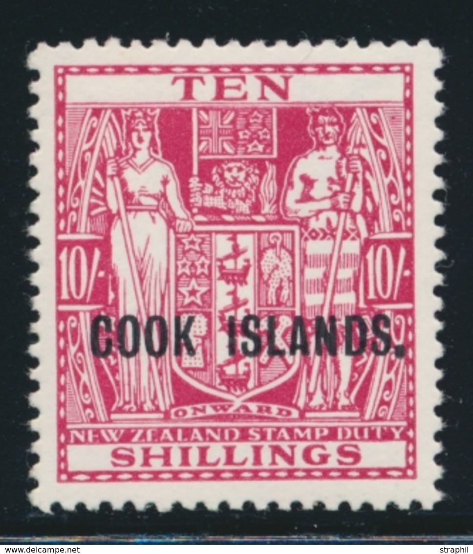 ** ILES COOK - ** - N°50 - 10 Shillings - TB - Cookinseln