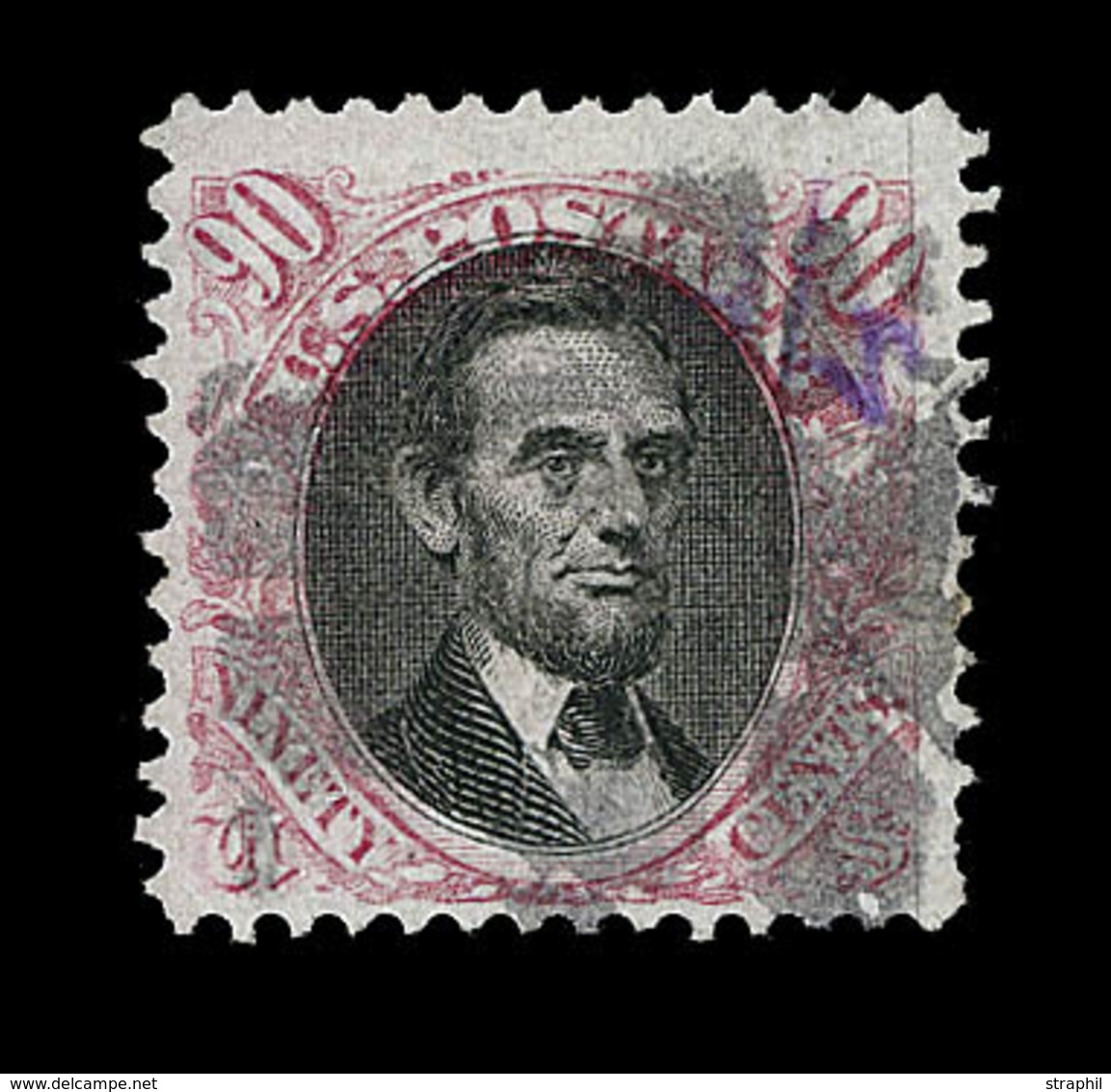 O ETATS-UNIS  - O - N°38 - 90c Carmin Et Noir - TB - Unused Stamps