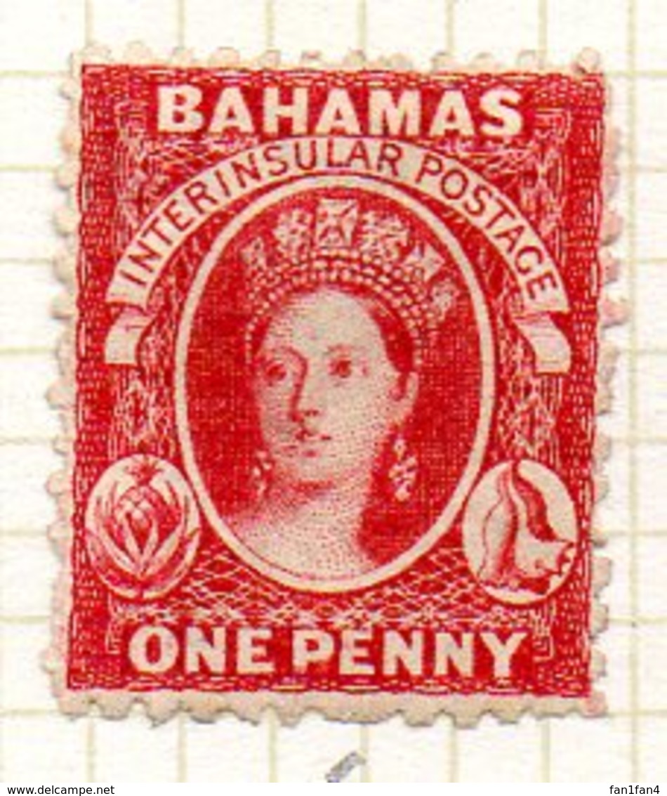 BAHAMAS - (Colonie Britannique) - 1863  - N° 5 - 1 P. Carmin - (Effigie De La Reine Victoria) - (Dentelé 12 1/2) - Autres - Amérique