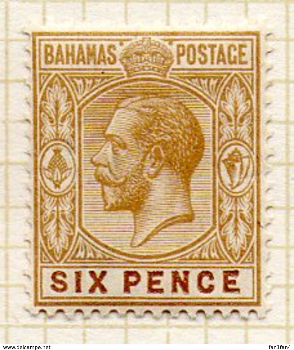AMERIQUE CENTRALE - BAHAMAS - (Colonie Britannique) - 1912-19 - N° 48 - 6 P. Brun Clair - (George V) - Autres - Amérique