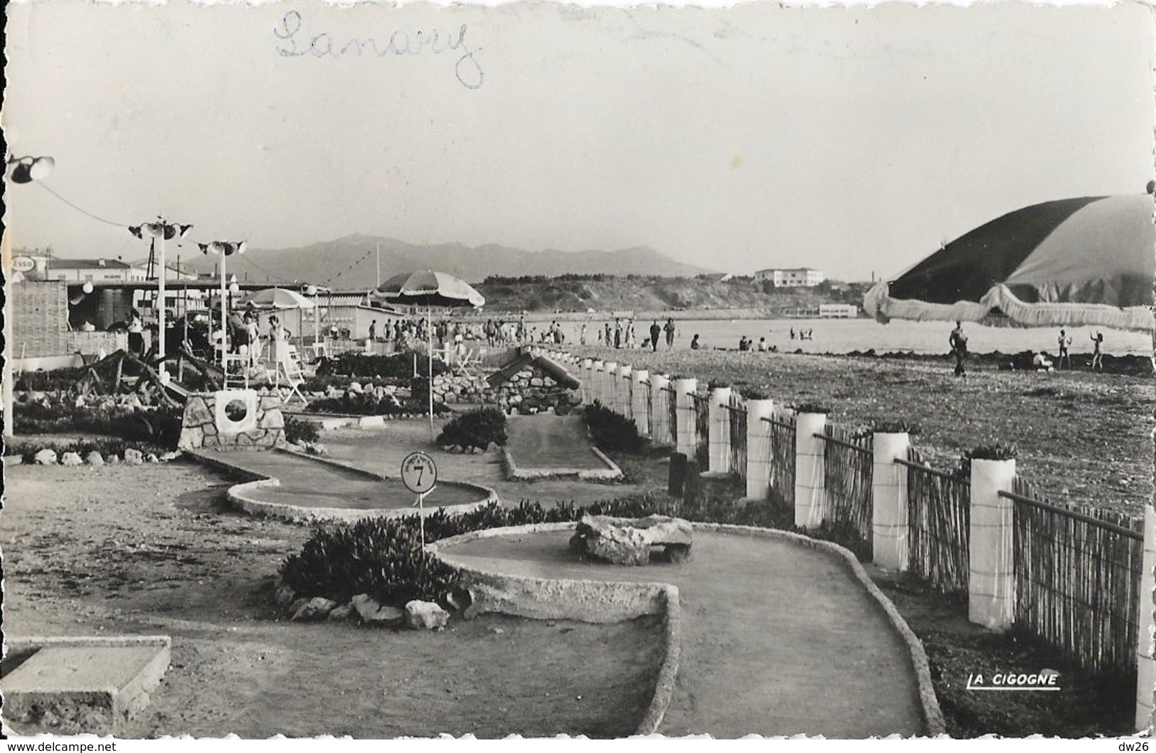 Sanary-sur-Mer (Var) - Plage Des Flots Bleus Et Le Golf Miniature - Edition La Cigogne - Sanary-sur-Mer