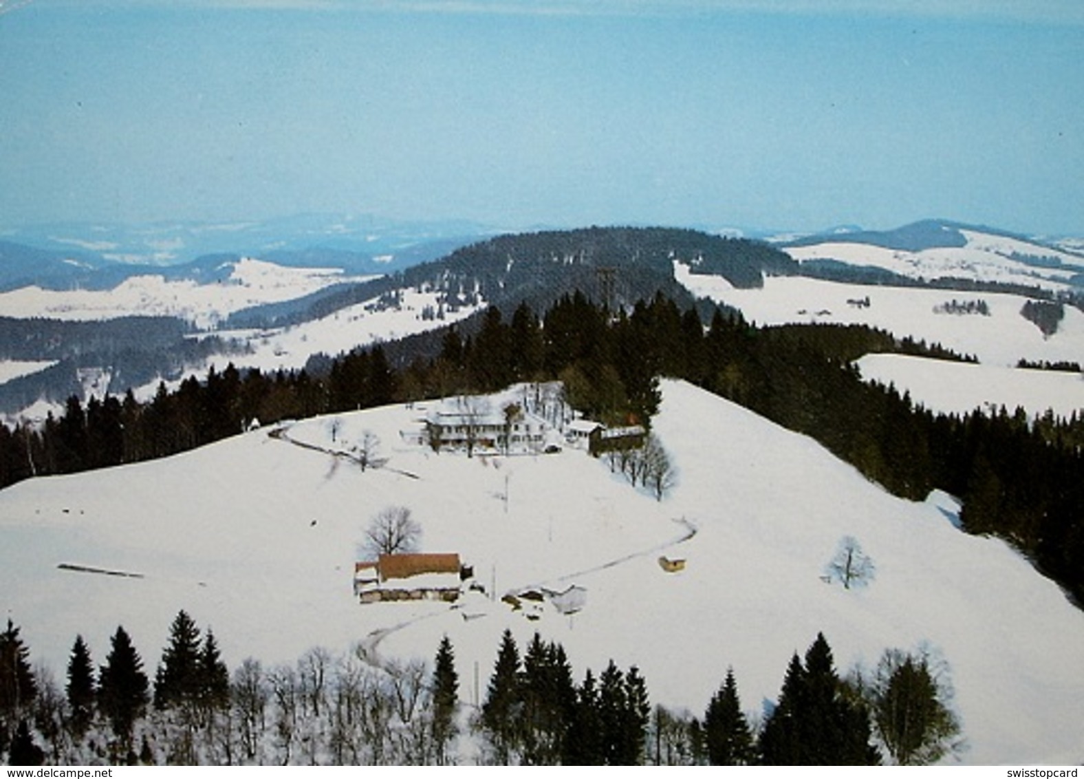 HINWIL Flugaufnahme Bachtel-Kulm - Hinwil