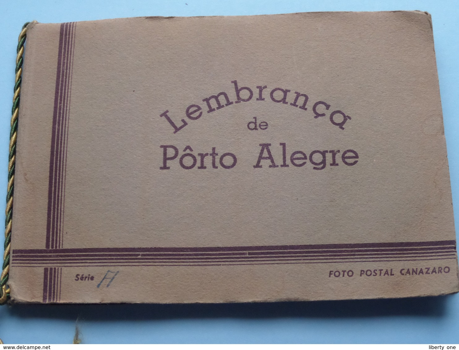 Lembrança De PORTE ALEGRE Série A / Carnet De 8 Photocarte / Ansichtskarten / Cartes Vues ( Foto Postal CANAZARO ) ! - Porto Alegre