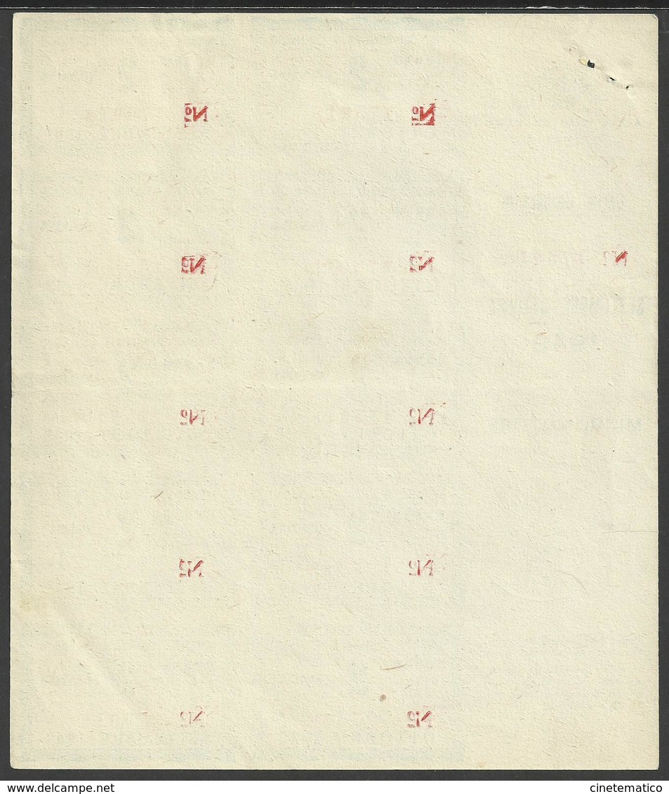 Carta Carburante ACI Buoni 2 Unità Benzina Settembre/ottobre 1949 Per MICROMOTORE - Altri & Non Classificati