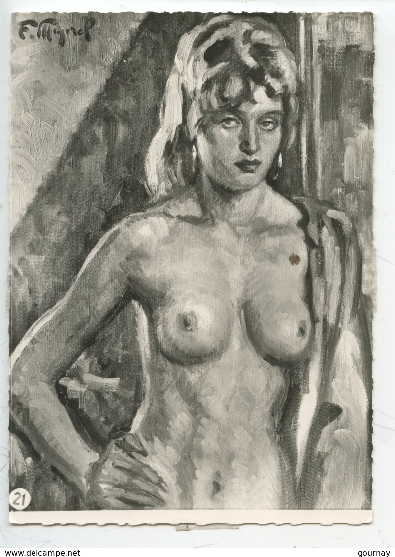 Fernand Majorel "Maya" Peintrue Femme Nu - - Peintures & Tableaux