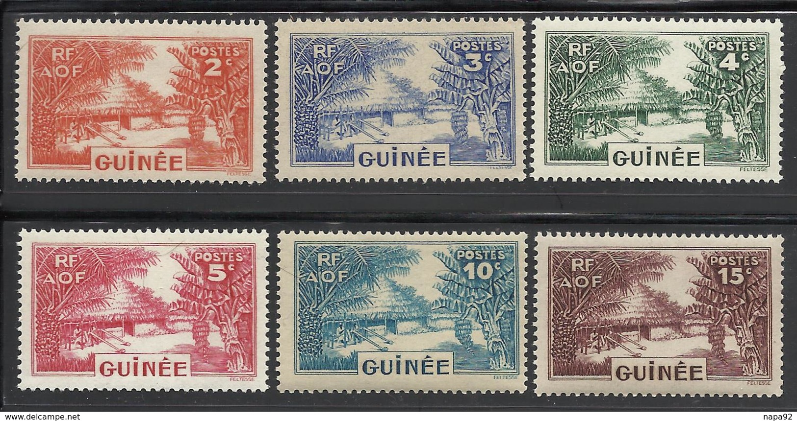 GUINEE 1938 YT 125/130** MNH - Neufs