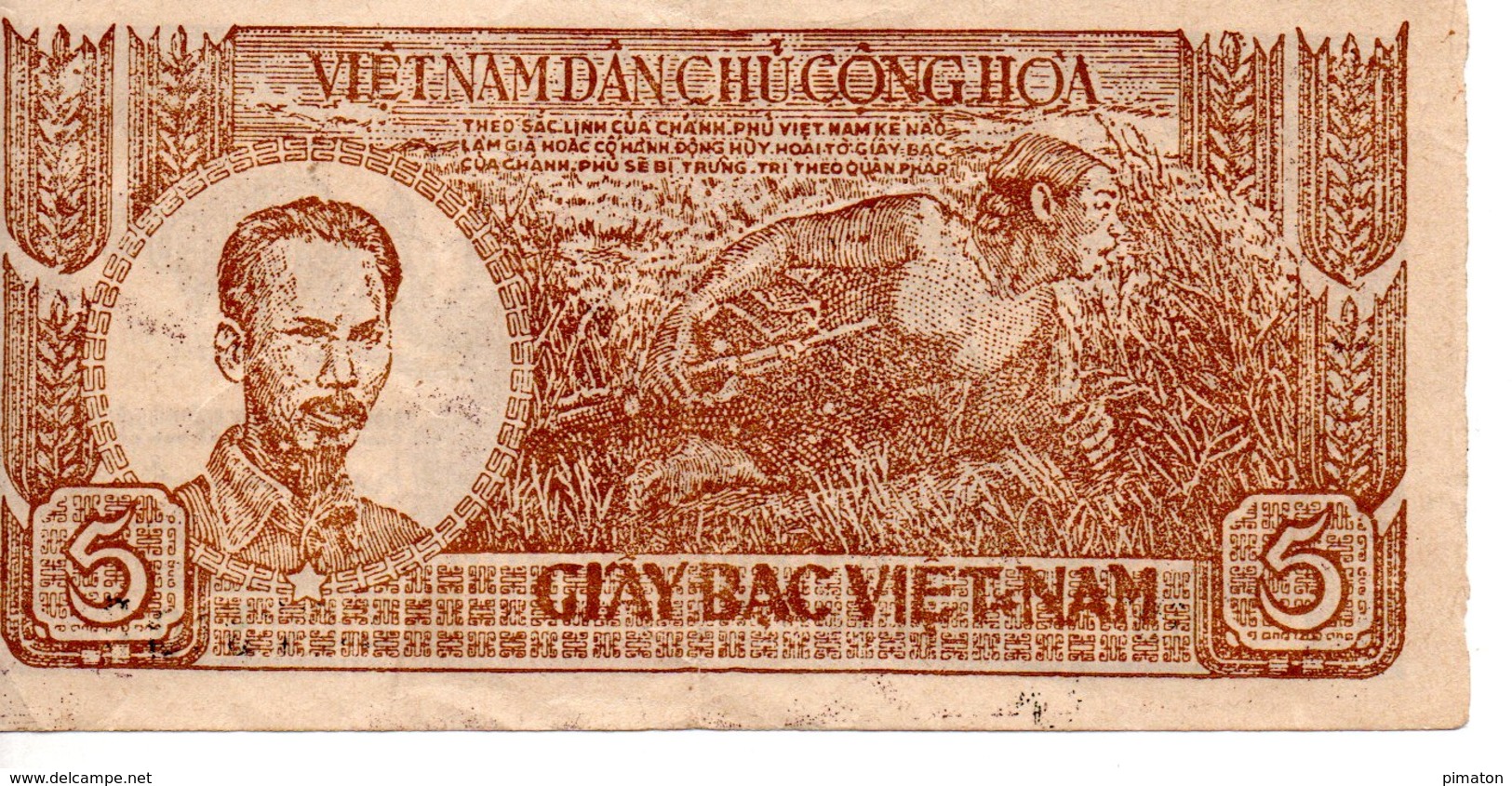 Viet - Nam 5 Dong 1948 - Vietnam