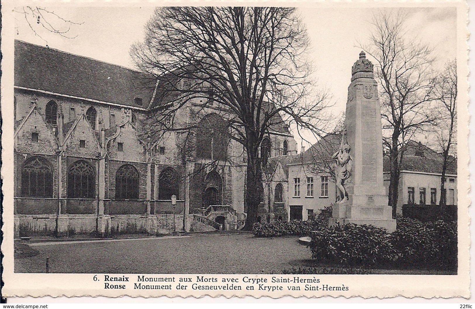 RONSE RENAIX MONUMENT DER GESNEUVELDEN EN KRYGTE VAN SINT-HERMES - Renaix - Ronse