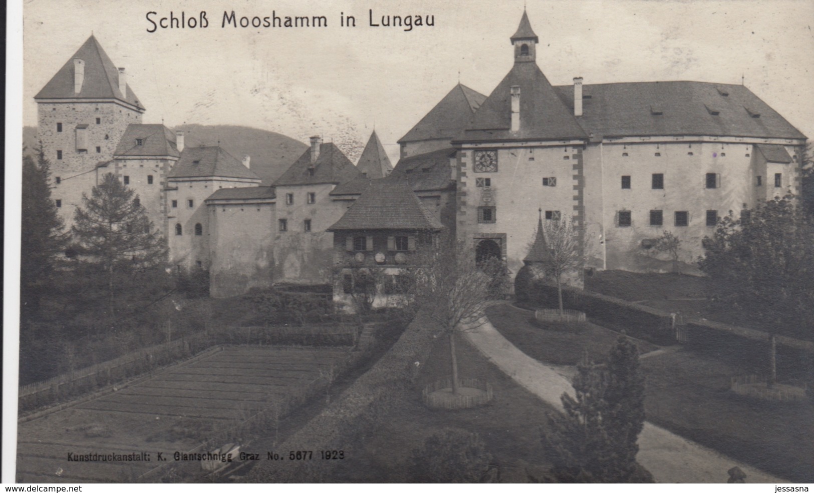 AK - Salzburg - Tamsweg - Schloss Mosshamm Mit Vorgärten - 1924 - Tamsweg