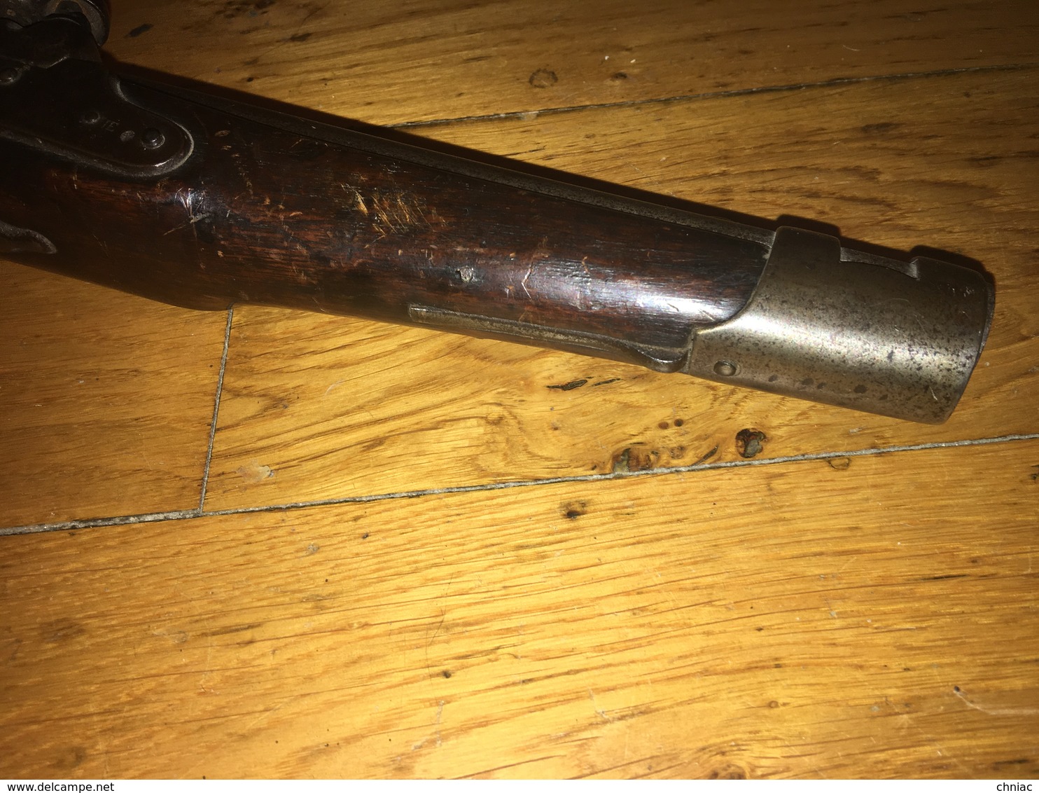 ANCIEN PISTOLET D’ARCON FRANÇAIS A SILEX MODIFIE A PERCUSSION VERS 1830 MODELE PROCHE DES REGLEMENTAIRES - Armes Neutralisées