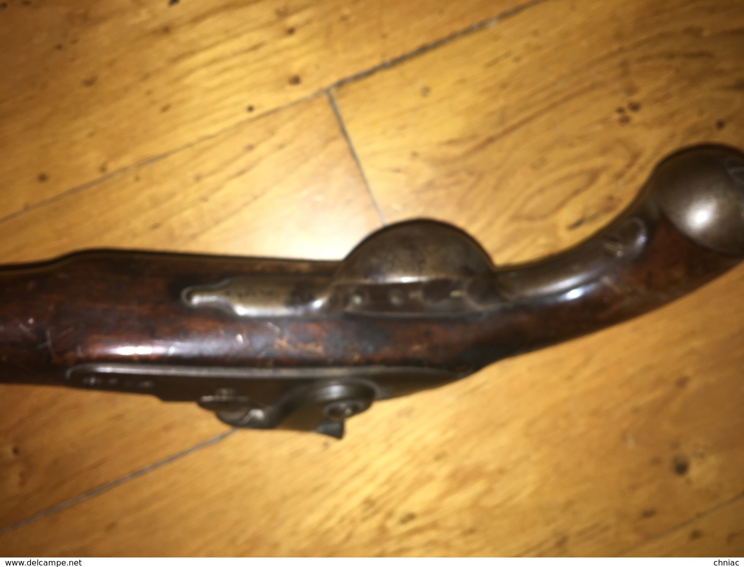 ANCIEN PISTOLET D’ARCON FRANÇAIS A SILEX MODIFIE A PERCUSSION VERS 1830 MODELE PROCHE DES REGLEMENTAIRES