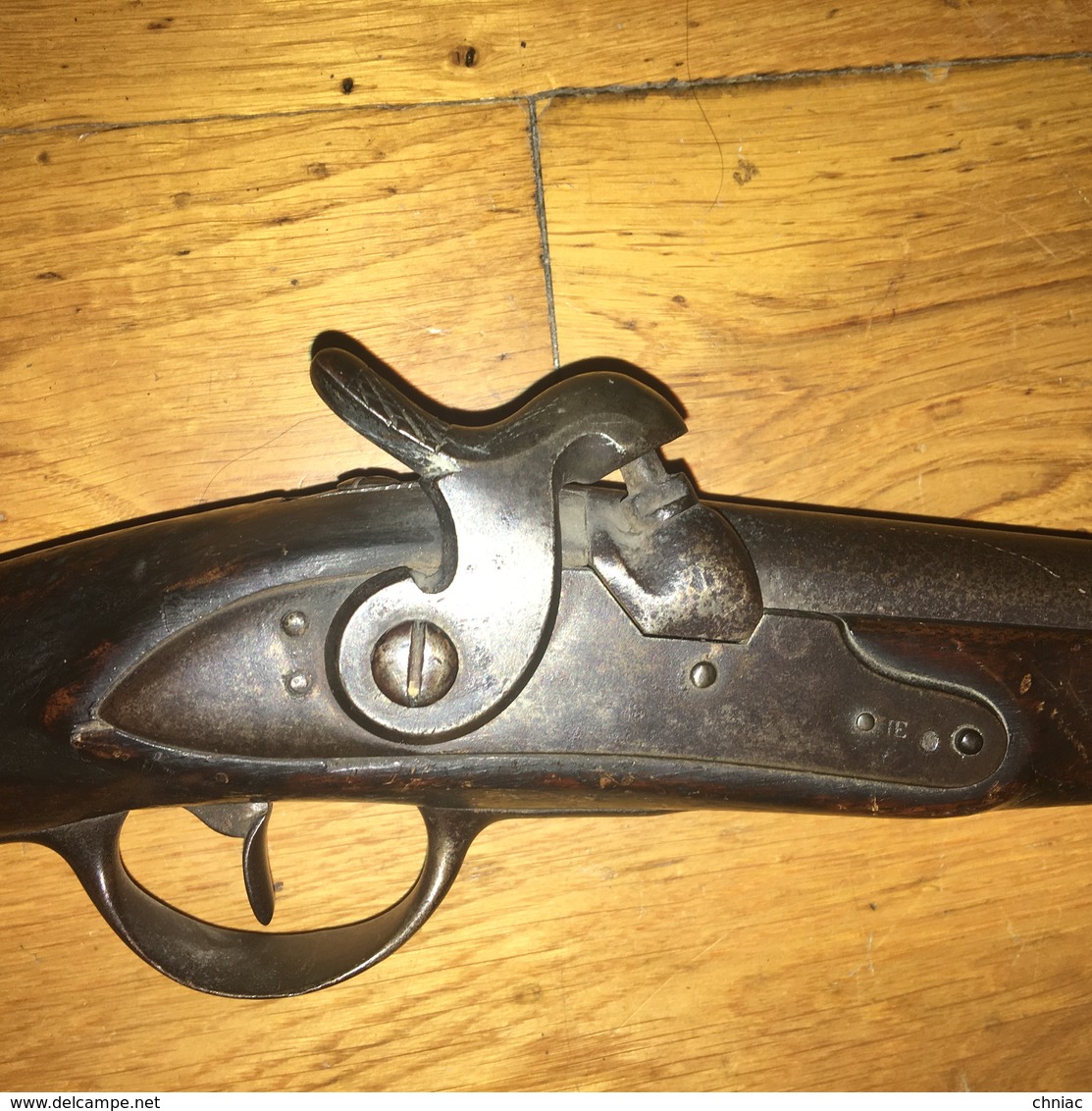 ANCIEN PISTOLET D’ARCON FRANÇAIS A SILEX MODIFIE A PERCUSSION VERS 1830 MODELE PROCHE DES REGLEMENTAIRES