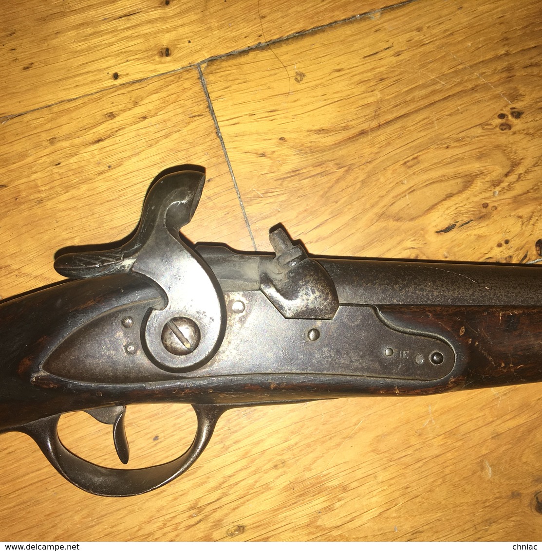 ANCIEN PISTOLET D’ARCON FRANÇAIS A SILEX MODIFIE A PERCUSSION VERS 1830 MODELE PROCHE DES REGLEMENTAIRES