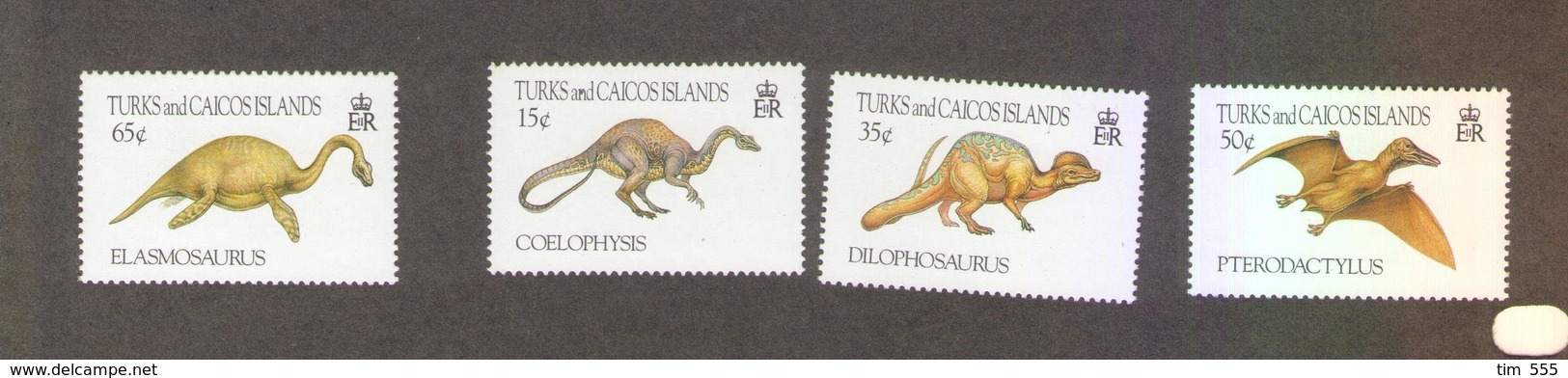 Turks And Caicos Islands 1993 Prehistoric Animal Dinosaurs - Preistorici