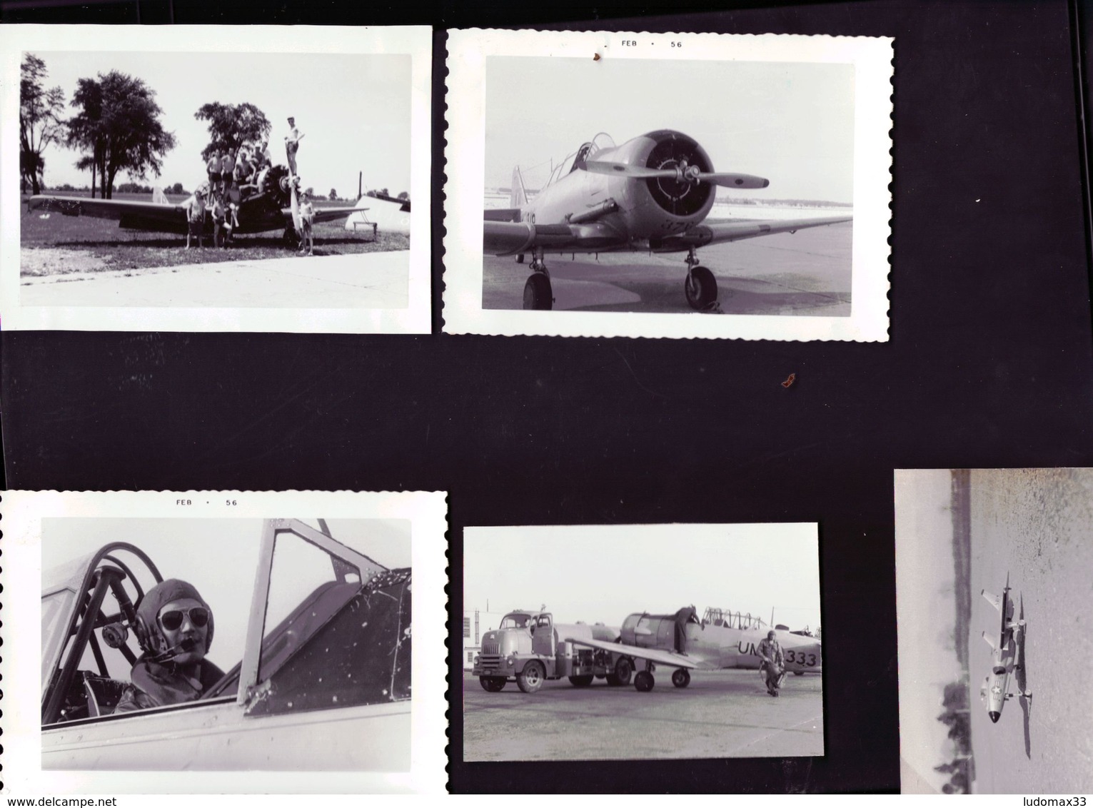 16  Photos Avions De Chasse Et Pilote 1956 - Aviation