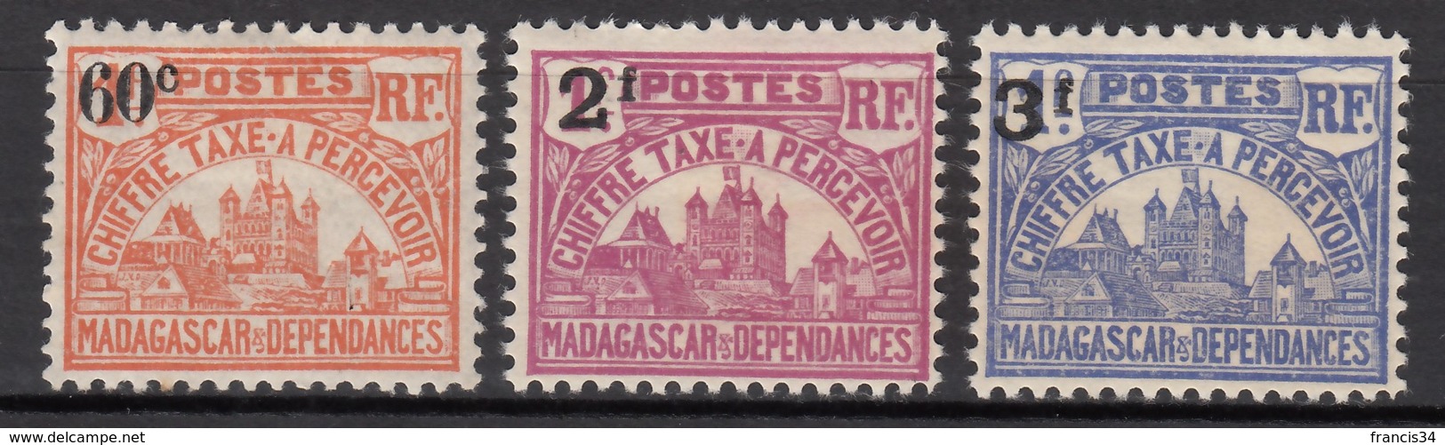 Taxe N° 17 Au N° 19 - X - ( C 1658 ) - Timbres-taxe