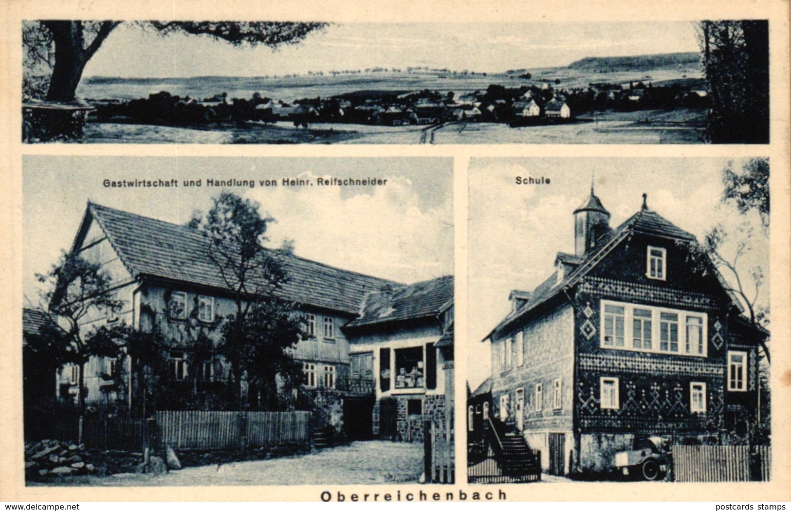 Birstein - Oberreichenbach, Mehrbild-AK Mit Gastwirtschaft Und Handlung Reifschneider, Um 1910/20 - Main - Kinzig Kreis