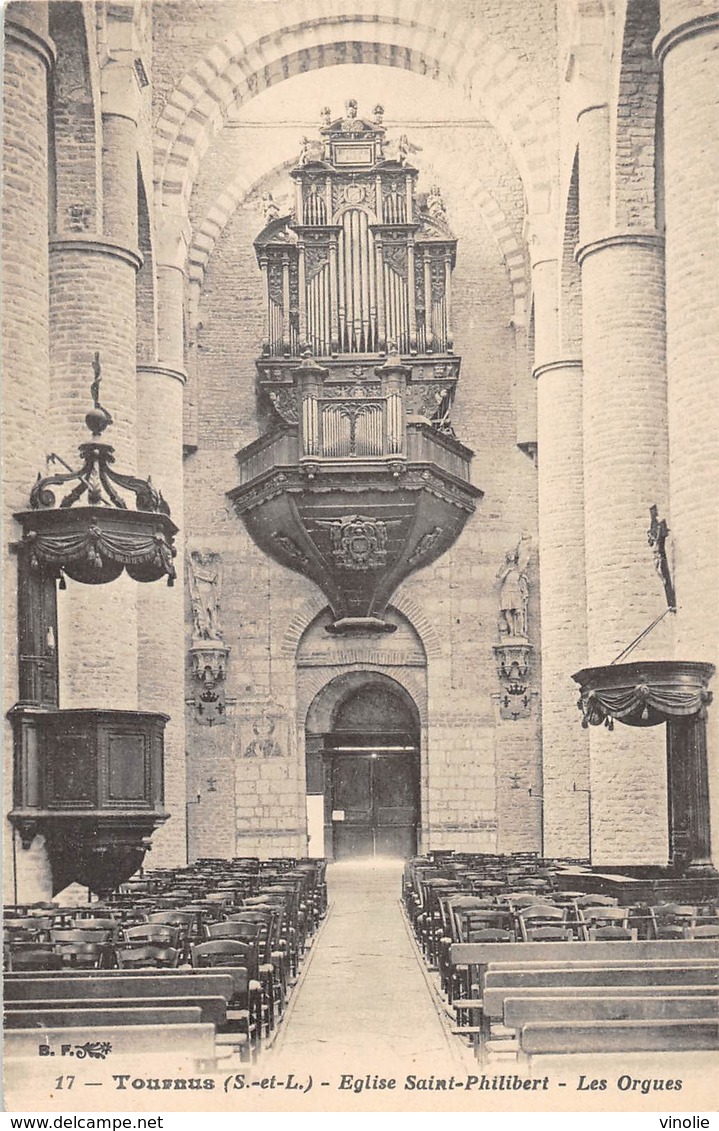 PIE-RO-18-7487 : TOURNUS. EGLISE SAINT PHILIBERT. LES ORGUES. - Autres & Non Classés