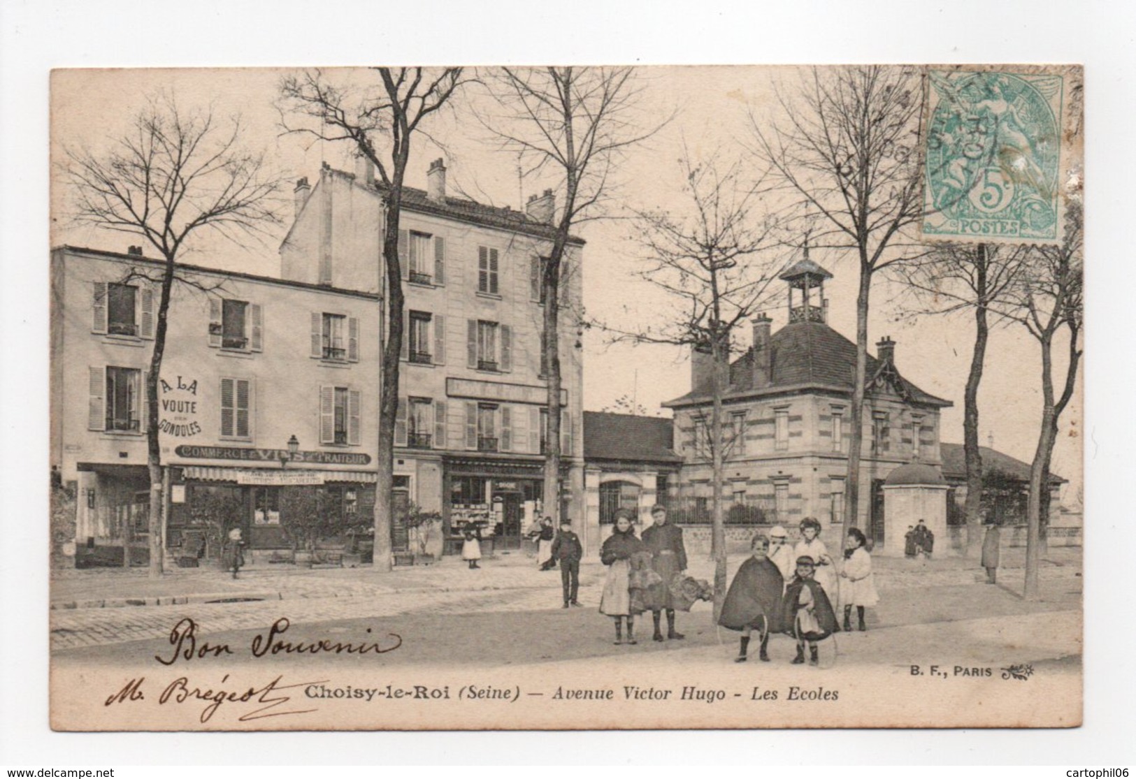 - CPA CHOISY-LE-ROI (94) - Avenue Victor Hugo - Les Ecoles (Commerce A LA VOUTE DES GONDOLES) - - Choisy Le Roi