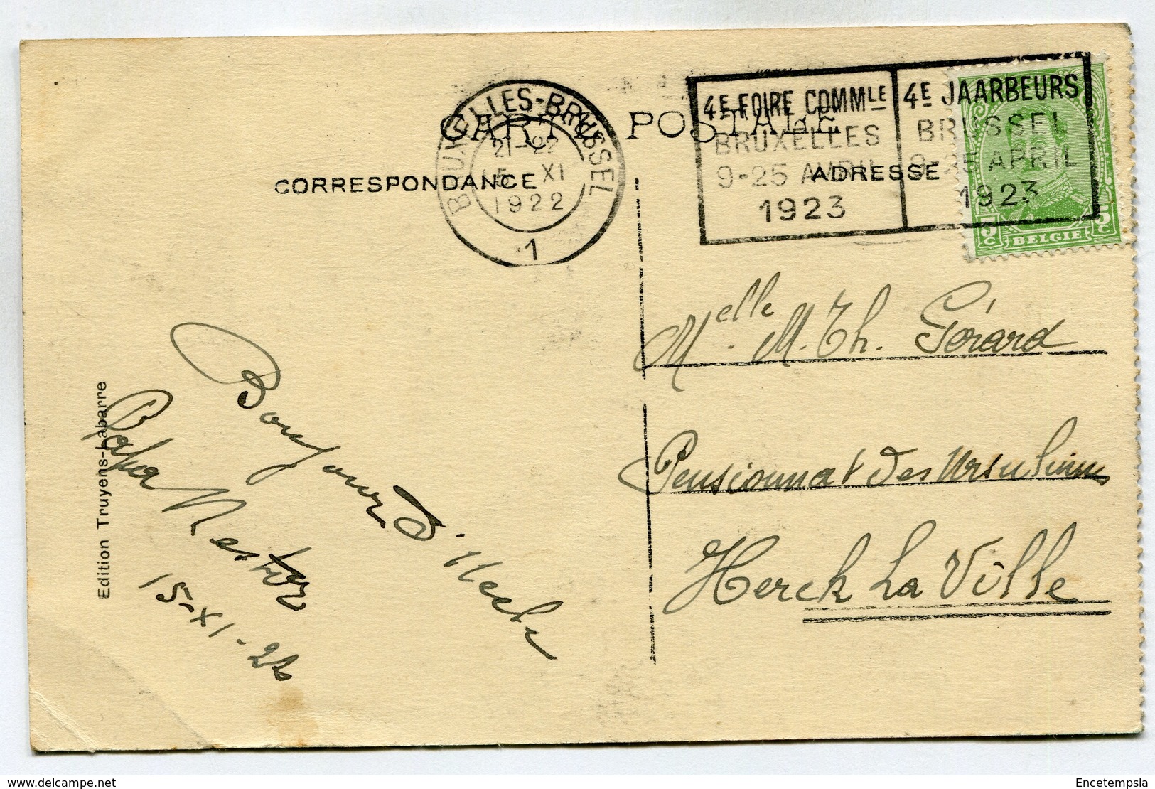 CPA - Carte Postale - Belgique - Petite Espinette - Chaussée De Waterloo - Maison Forestière - 1923 (SV6535) - Ukkel - Uccle