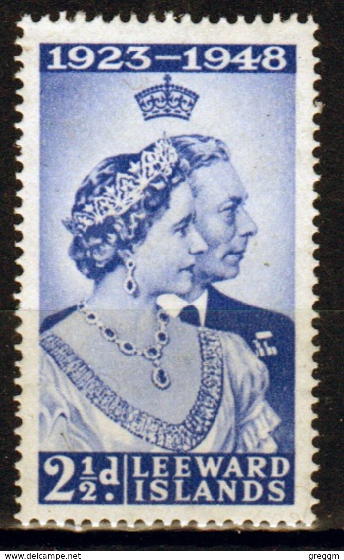 Leeward Islands George V 1948 Silver Wedding 2½d Single Stamp. - Leeward  Islands