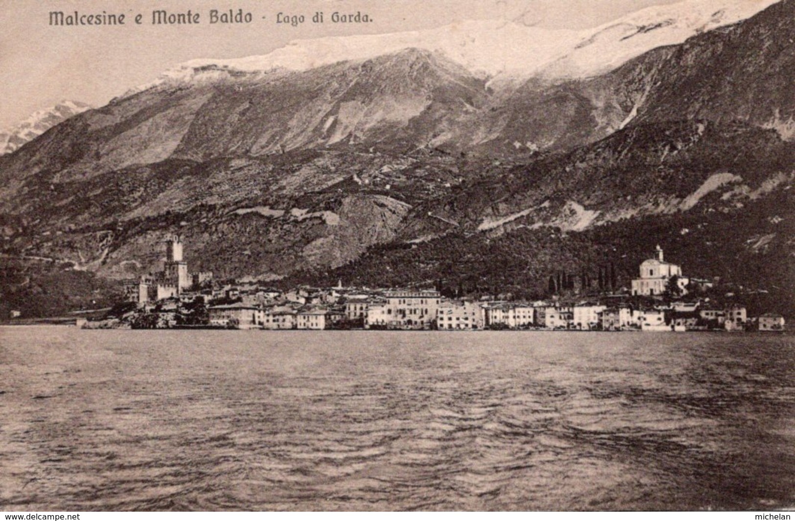 CPA   ITALIE   MALECINE E MONTE BALDO---LAGO DI GARDA. - Altri & Non Classificati