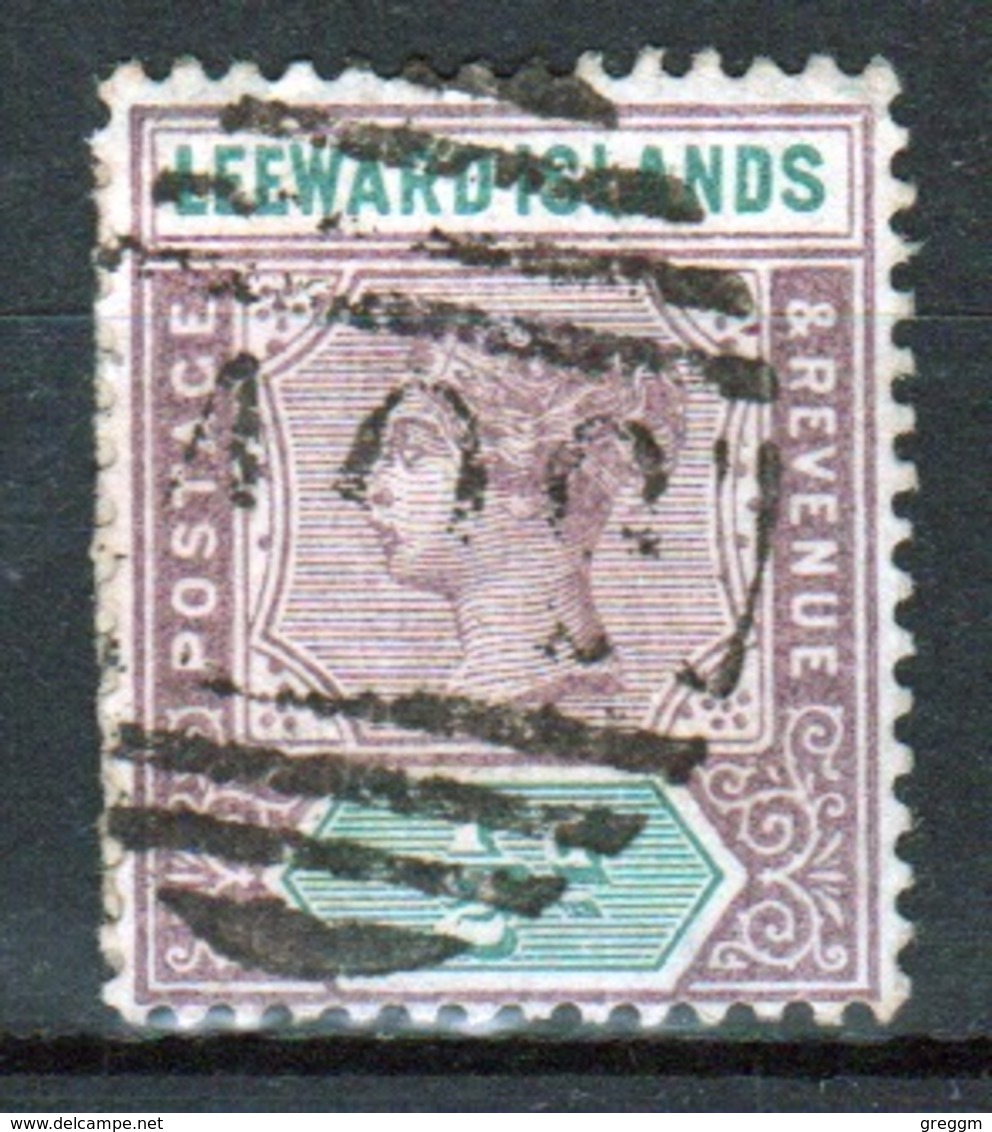 Leeward Islands 1890 Queen Victoria  ½d Dull Mauve And Green Single Definitive Stamp. - Leeward  Islands