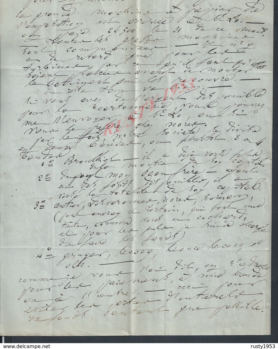 LETTRE COMMERCIALE DE 1866 ECRITE DE LORIENT A DESVARANNES FOURNISSEUR DE BOIS LA MARINE ANGERS : - Manuscrits