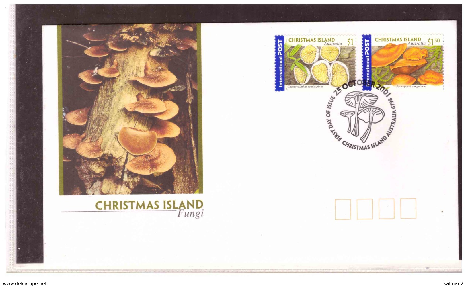 AUSFDC310   -   CHRISTMAS ISLAND    /    FDC   Y&T. Nr.  485/486 - Funghi