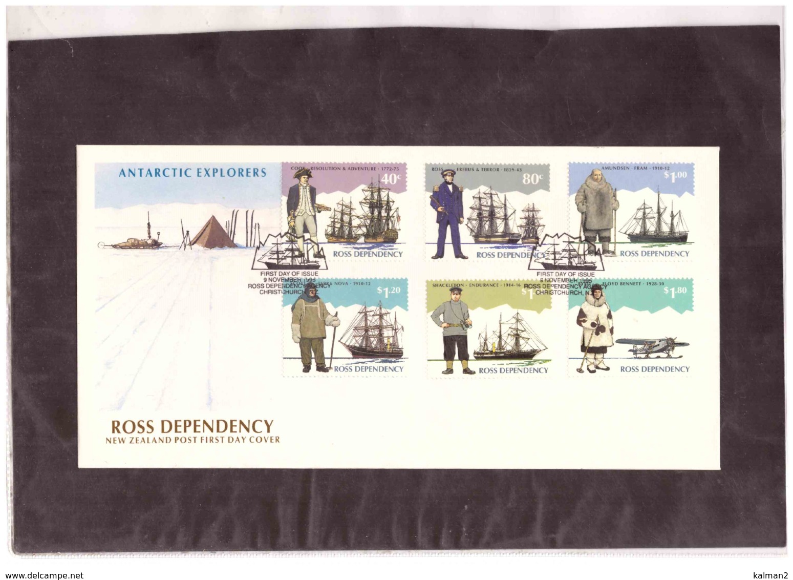 AUSFDC340   -   ROSS DEPENDENCY    /    FDC  Y&T. Nr.  38/43 - FDC