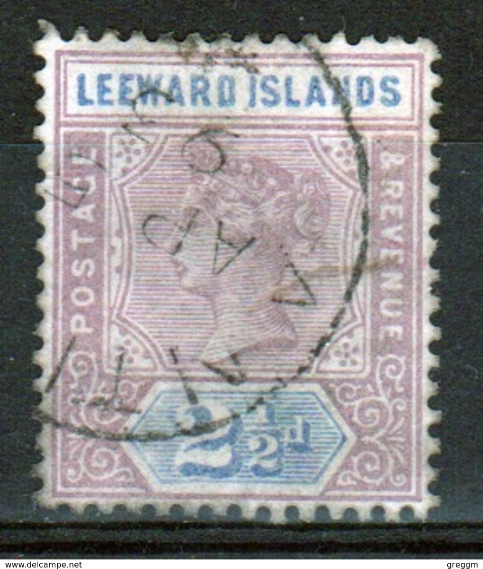 Leeward Islands 1890 Queen Victoria  2½d Dull Mauve And Blue Single Definitive Stamp. - Leeward  Islands